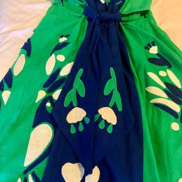 Farm Rio Soft Garden Patch-work Midi Dress size XS, NWT. - Picture 7 of 8